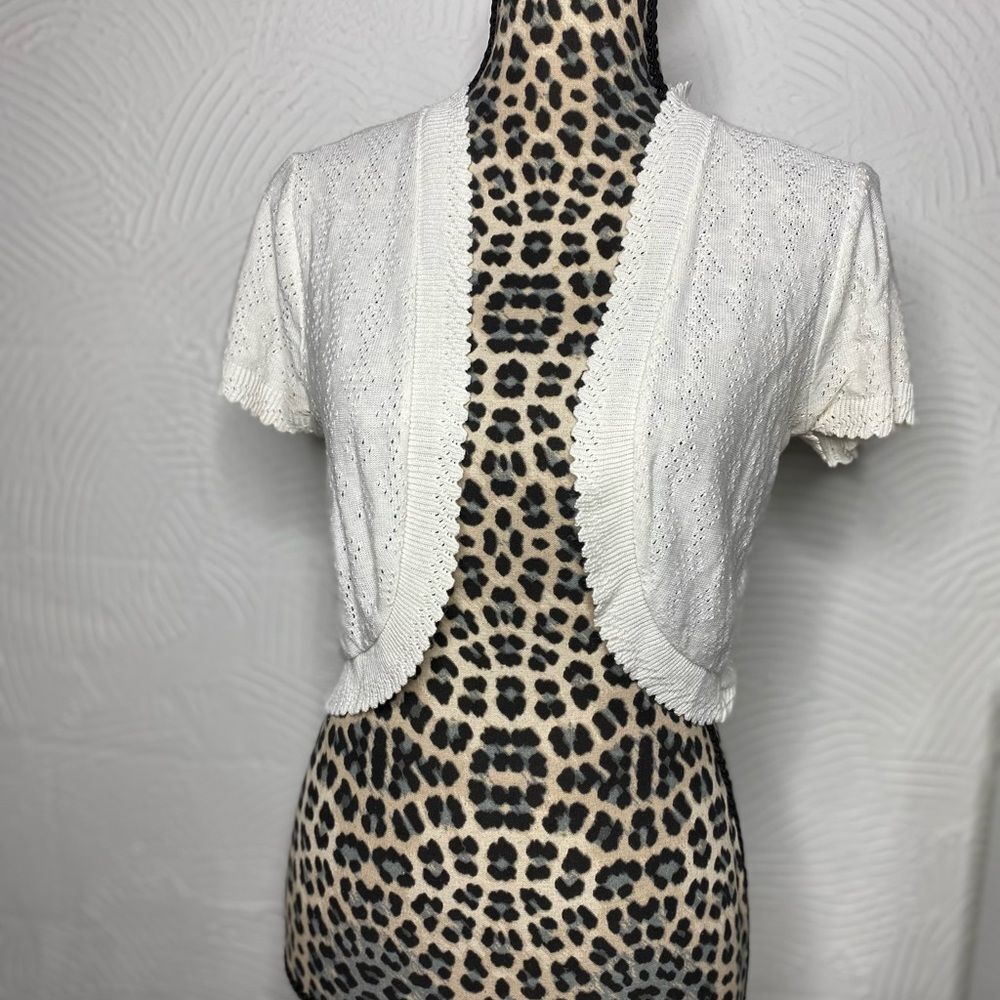 Notations White Cropped Cardigan PM